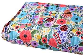 Garden Flowers Swim Fabric